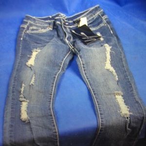 New A7 size 28 Jeans denim ripped bootcut style